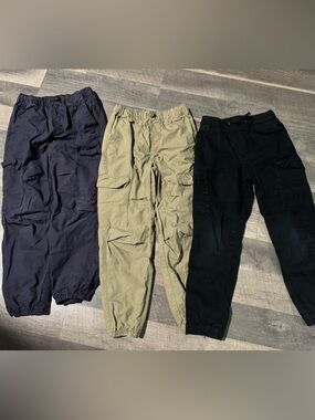 H&M Kids Cargo Pants - Black, Olive, Navy